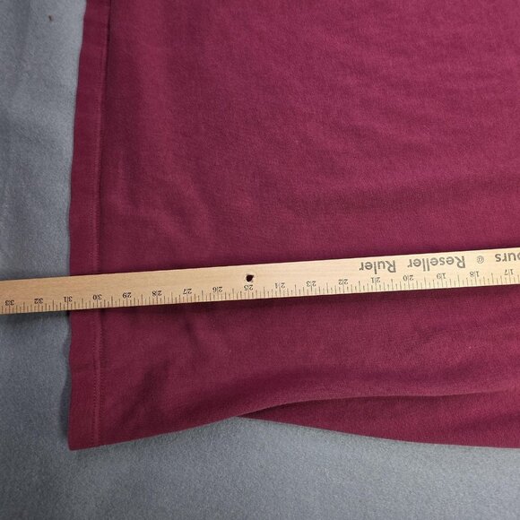 Brooks Brothers Pullover Mens 2XLT Red Navy Quarter Zip Long Sleeve Cotton Shirt - Picture 8 of 10